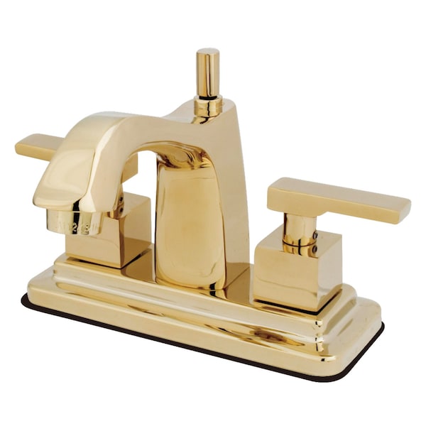 KS8642QLL 4" Centerset Bathroom Faucet, Polished Brass